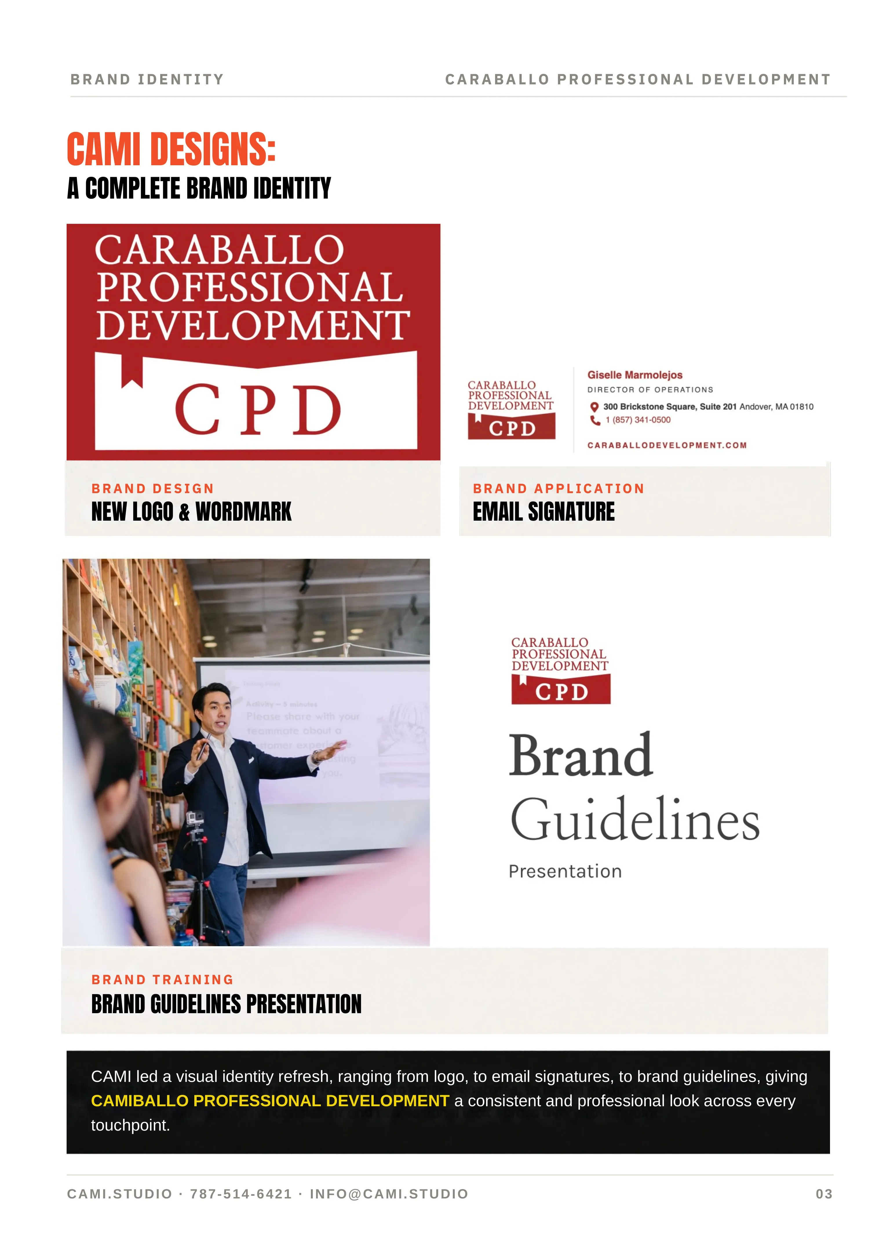 Caraballo Professional Development: A complete brand identity