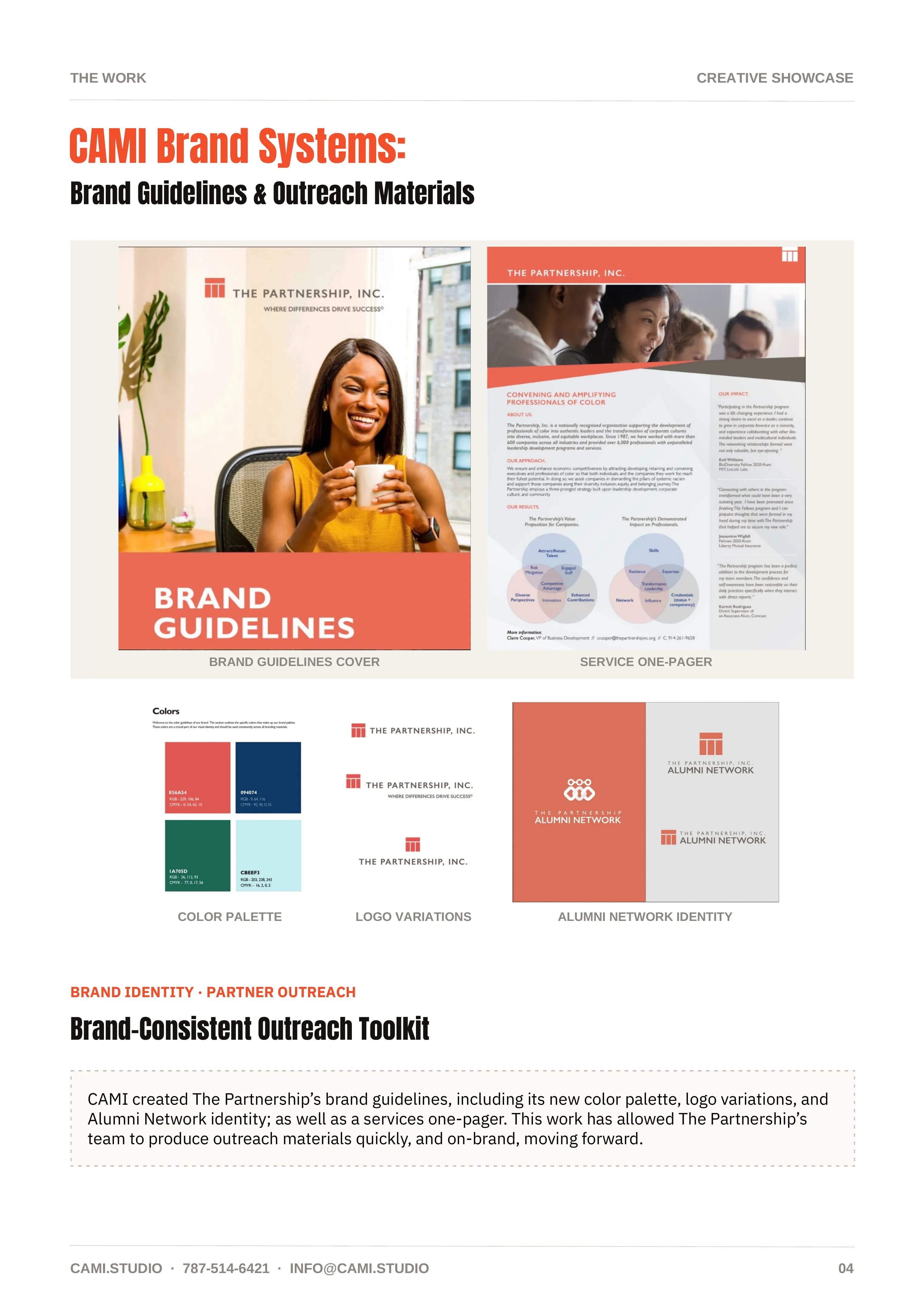 The Partnership, Inc.: Brand guidelines and outreach materials