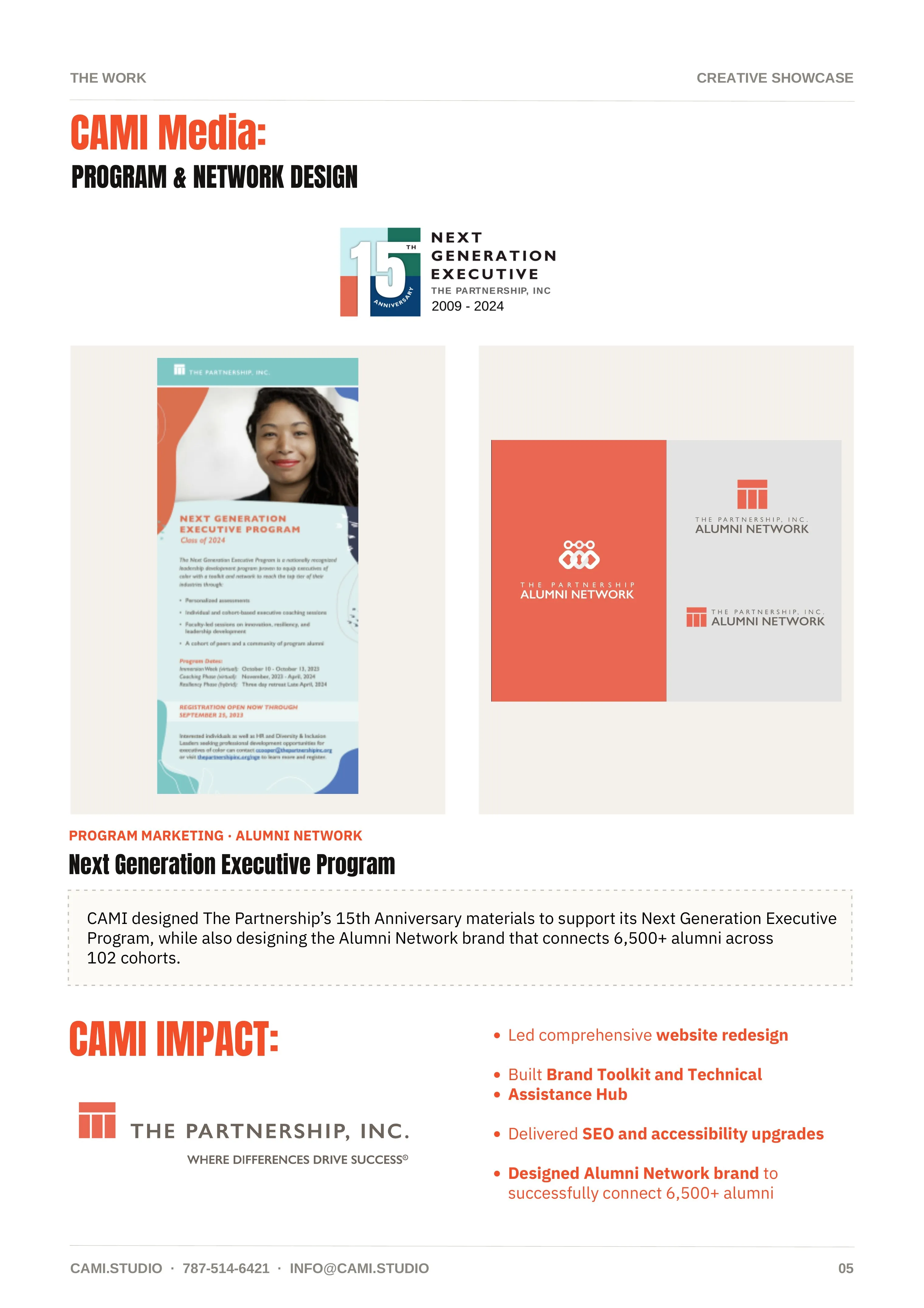 The Partnership, Inc.: Program and network design
